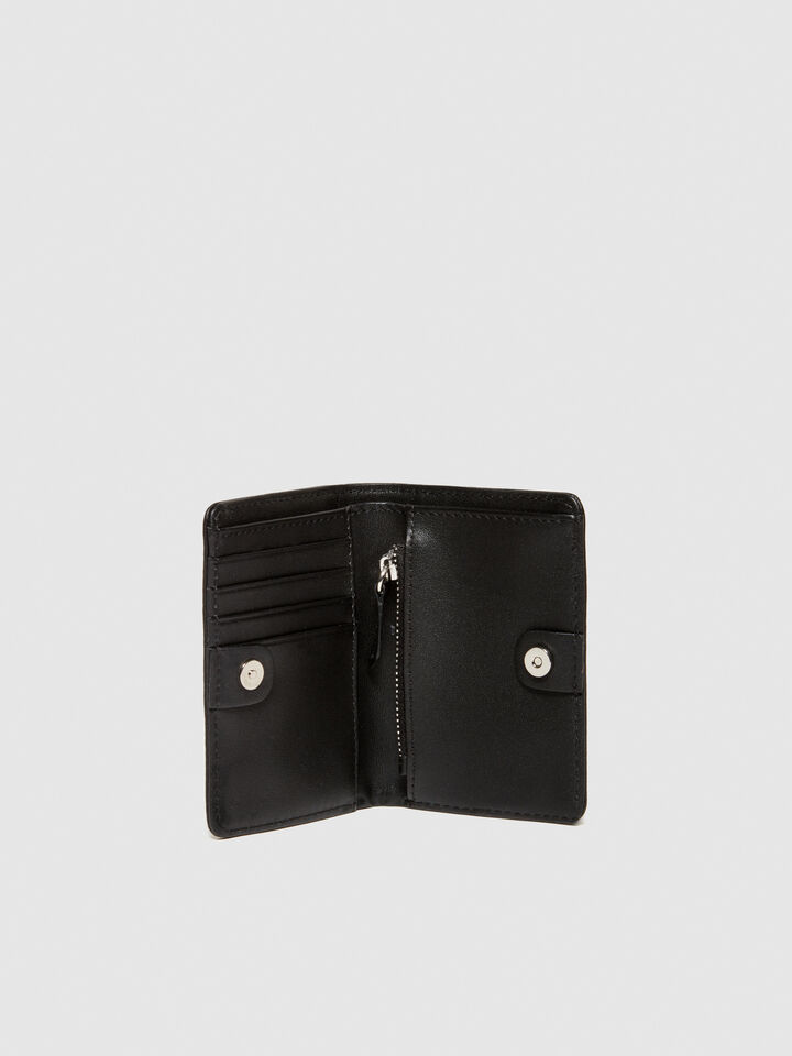 Leather card holder - null - Black | Sisley image number 3